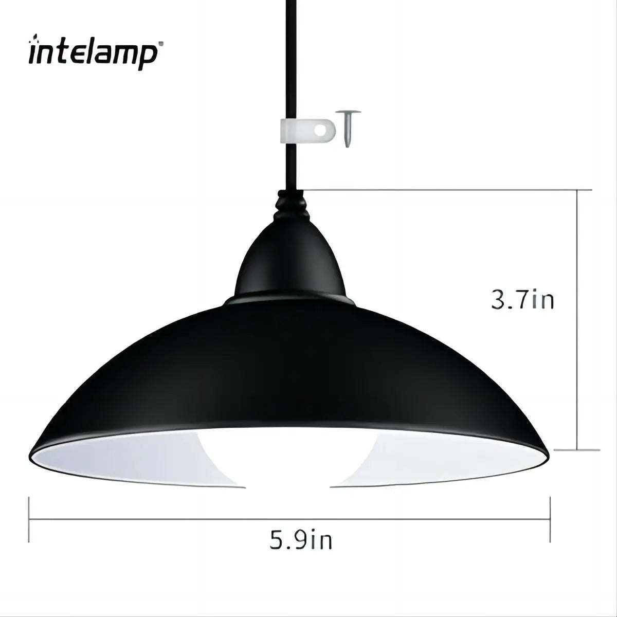 lustre solaire suspendu super lumineux avec télécommande étanche - vue 5 sur 6