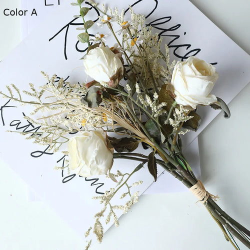 bouquet de roses simulées rétro pour décoration dHalloween - vue 13 sur 13