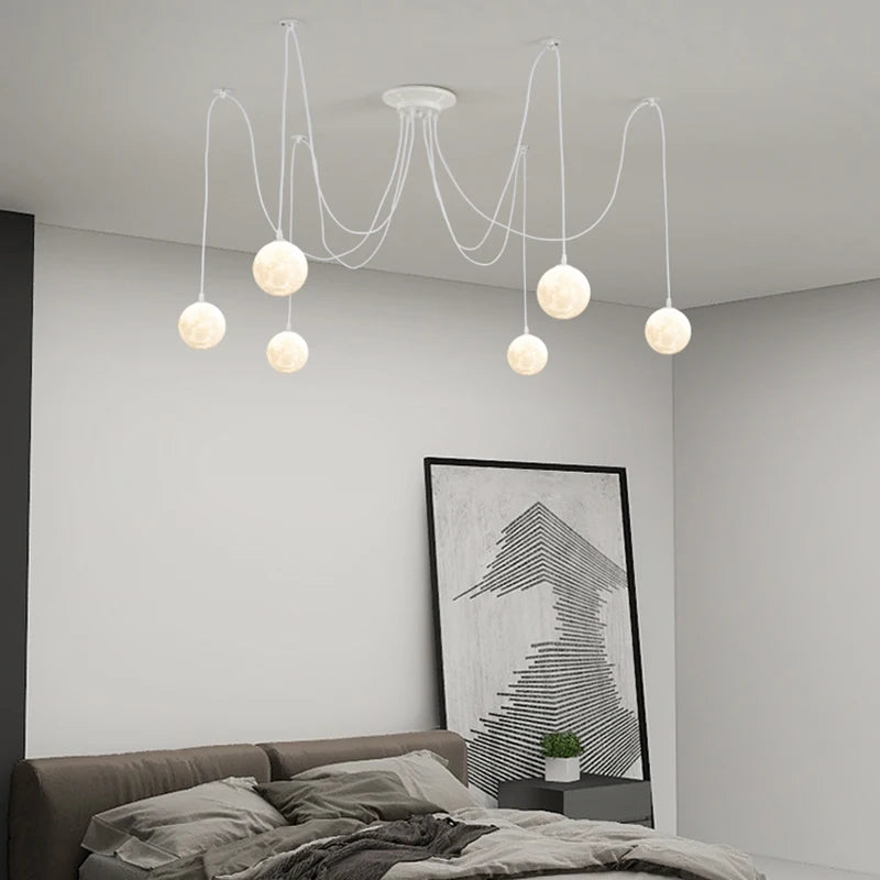 lustre multi lumières suspendues style nordique pour commerces