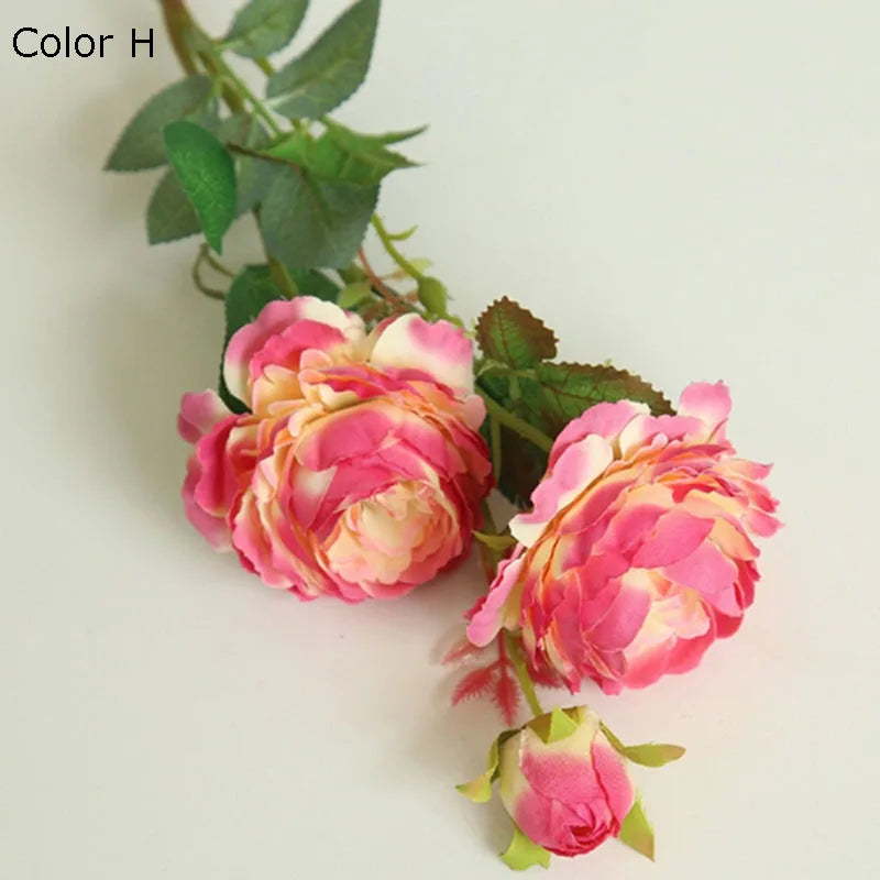 têtes de rose en soie artificielle pour décoration mariage et fête - vue 13 sur 16