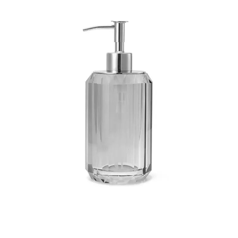 distributeur de savon liquide en cristal transparent pour salle de bain - vue 20 sur 20