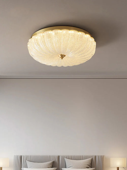 Warm and romantic children's room bedroom ceiling lamp, cream air, master bedroom ceiling light - vue 4 sur 7