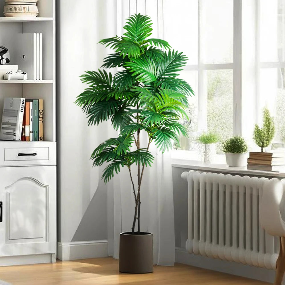 grand palmier artificiel tropical pour décoration intérieure et extérieure - vue 3 sur 9