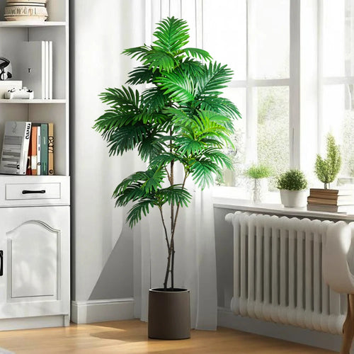 grand palmier artificiel tropical pour décoration intérieure et extérieure - vue 3 sur 9