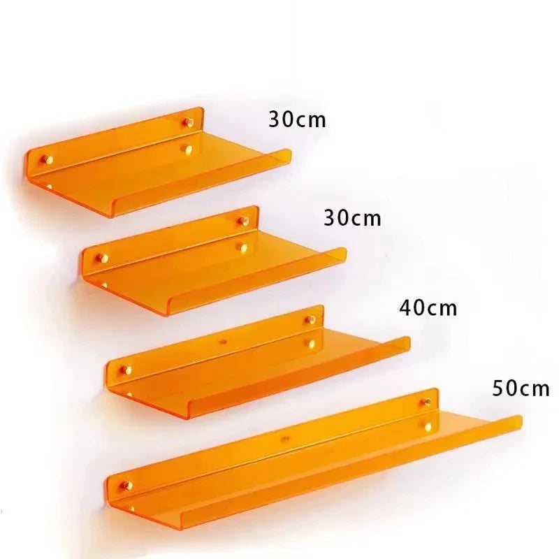 étagère murale décorative moderne en acrylique coloré