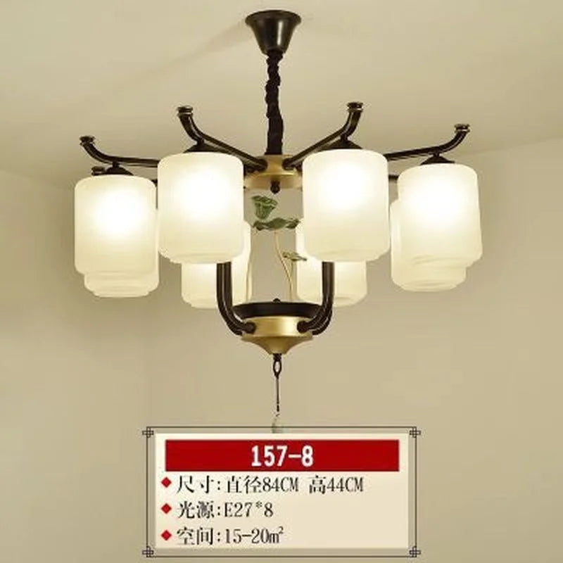 lustre rétro chinois pour un éclairage élégant et chaleureux - vue 20 sur 21