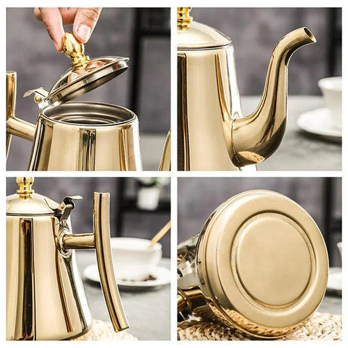 bouilloire inox avec infuseur amovible tous feux 2l