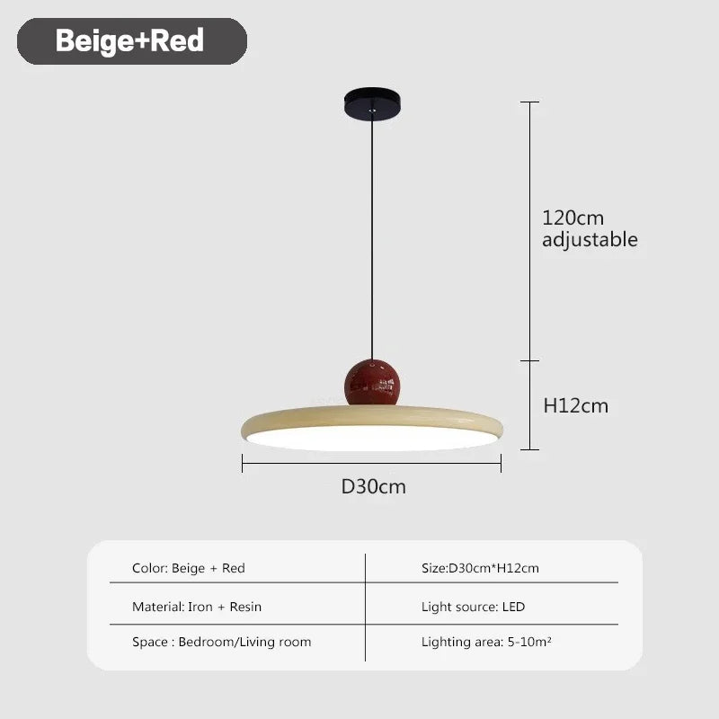 led nordique suspension lumière soucoupe volante éclairage intérieur - vue 11 sur 12
