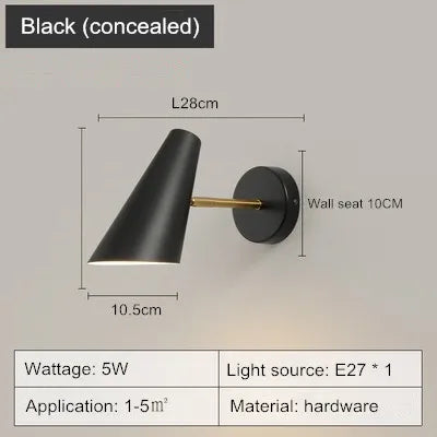 lampe de chevet nordique moderne avec interrupteur créatif et mobile - vue 8 sur 8