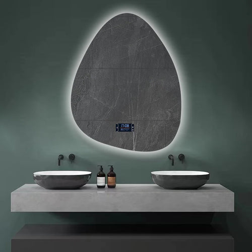 miroir intelligent multifonction avec haut-parleur bluetooth et led réglable