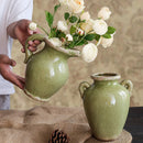 vase en céramique rétro style campagnard américain pour fleurs hydroponiques