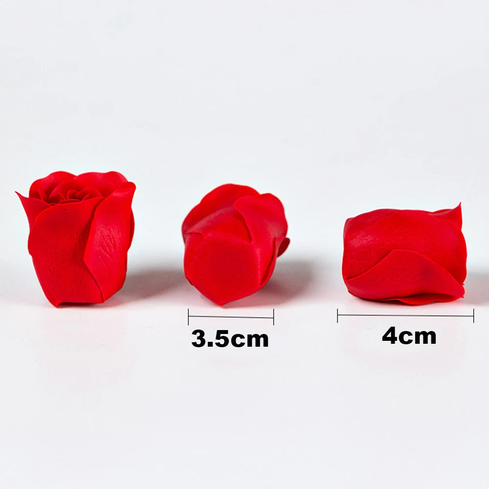 lot de 81 roses artificielles en savon pour décorations et cadeaux - vue 5 sur 18