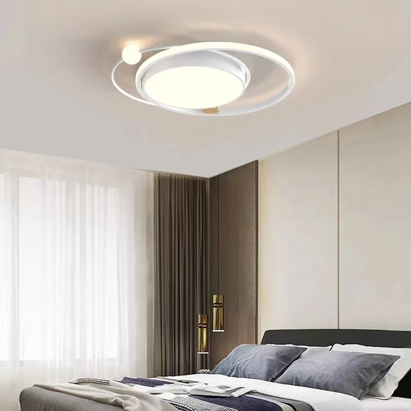 Lustre Led moderne pour chambre salon cuisine étude plafonnier ménage nordique atmosphère créative luminaire