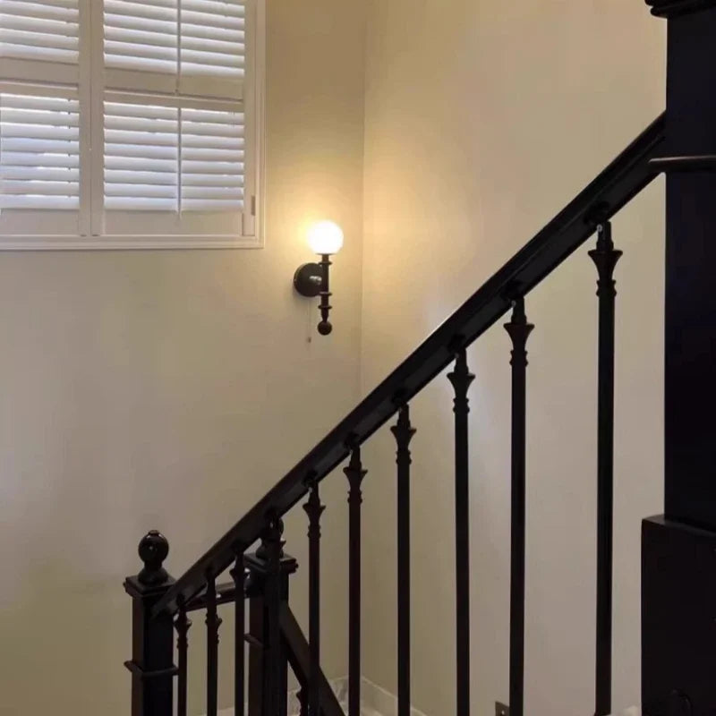 applique murale vintage avec interrupteur pour éclairage intérieur