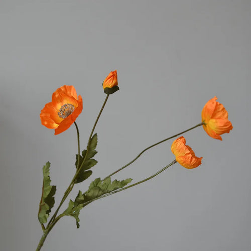 fleur artificielle coquelicot pour décoration de fête et jardin - vue 19 sur 18