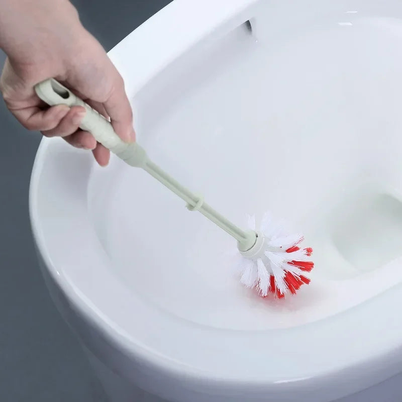 brosse de toilette avec support et poils souples pour nettoyage rapide - vue 4 sur 8