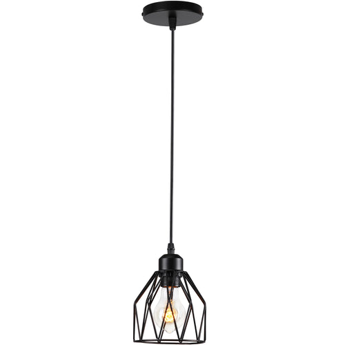 suspension vintage en métal abat-jour cage pour éclairage intérieur - vue 18 sur 24