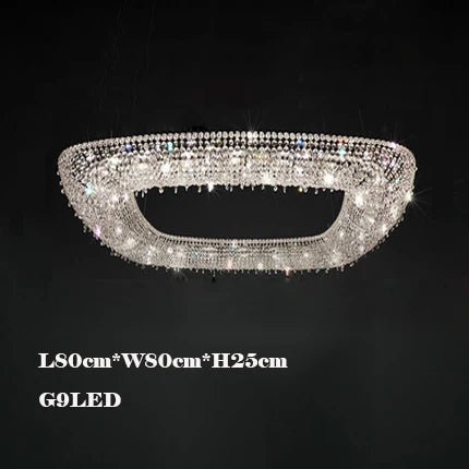 lustre en cristal décoratif pour éclairage intérieur élégant - vue 15 sur 15