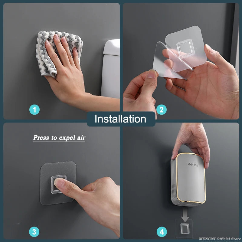 brosse de toilette luxe murale nettoyage rapide accessoires salle de bain
