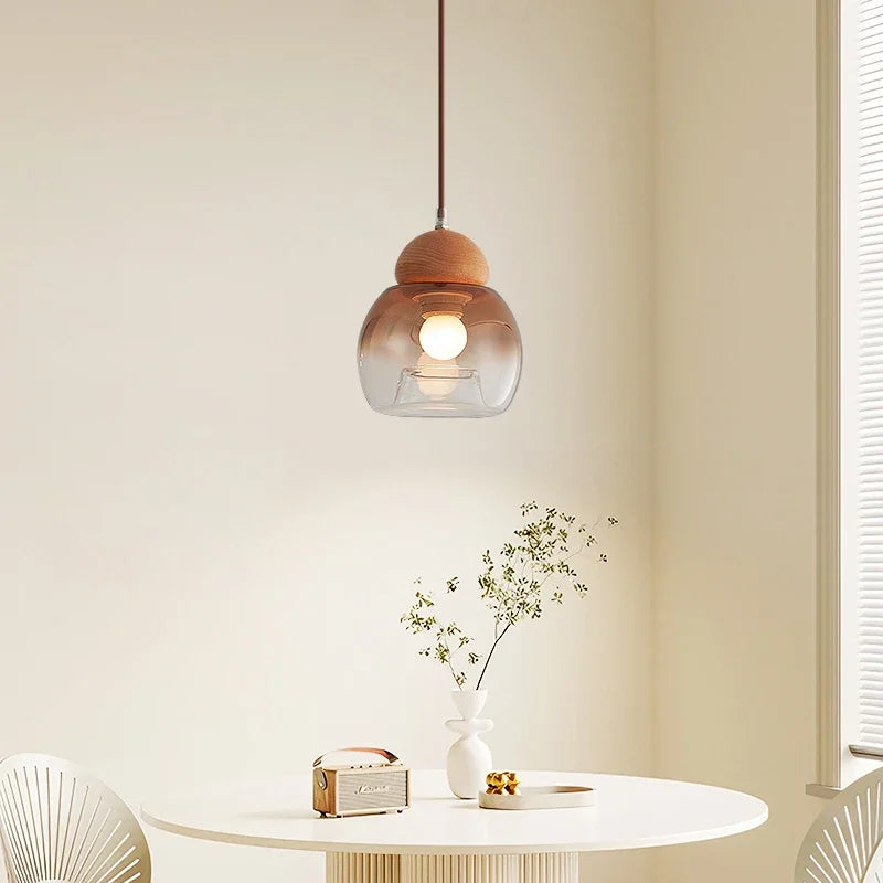 suspension rétro en verre style médiéval pour décoration moderne - vue 5 sur 8