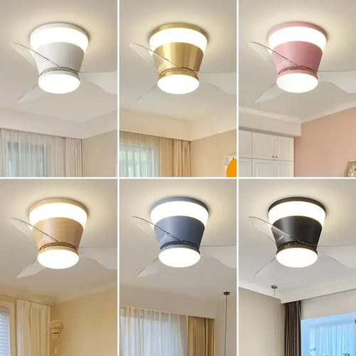 ventilateur de plafond ultra mince avec lumière intégrée - vue 6 sur 7