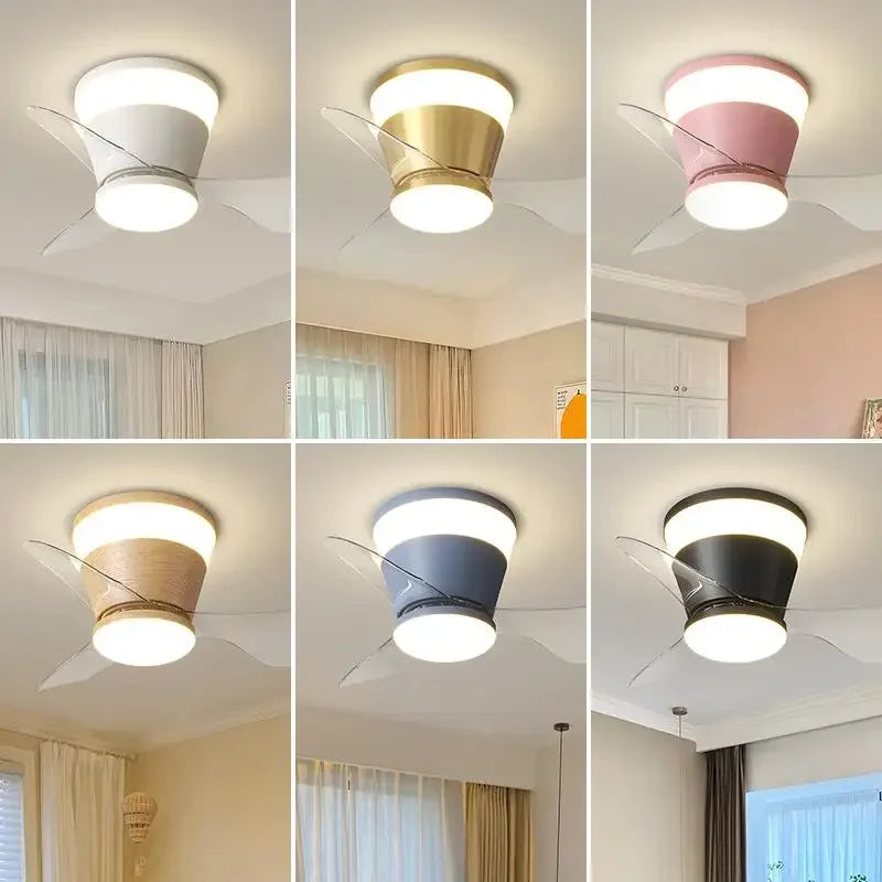 ventilateur de plafond ultra mince avec lumière intégrée - vue 6 sur 7