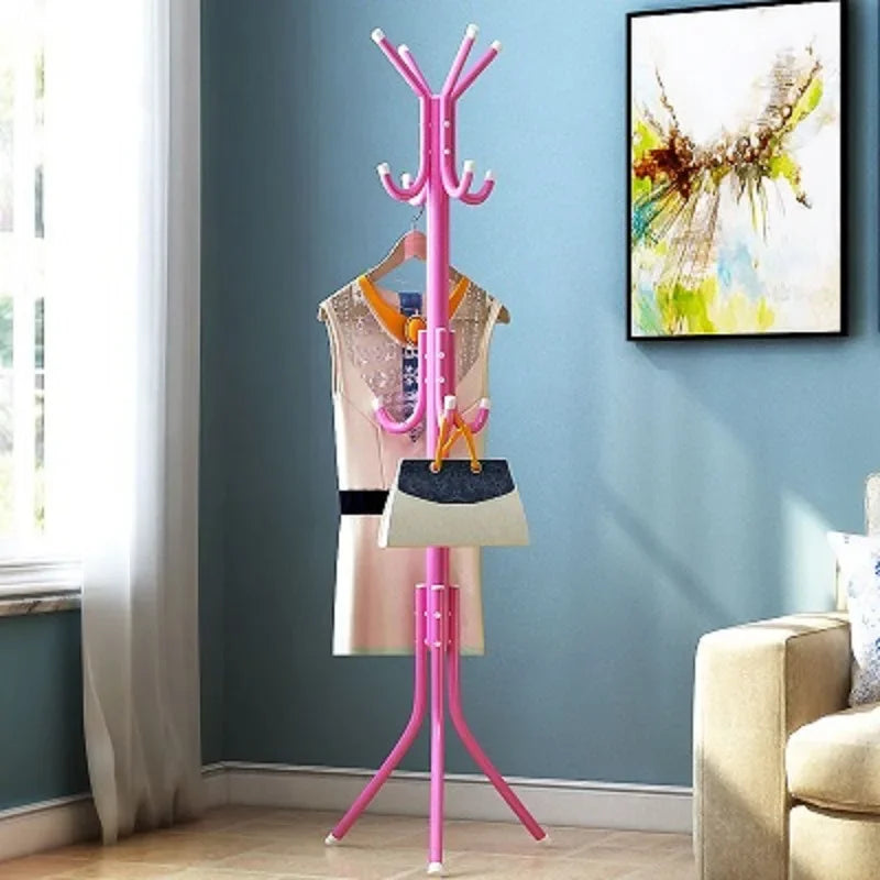 cintre vertical moderne en bois et fer pour rangement
