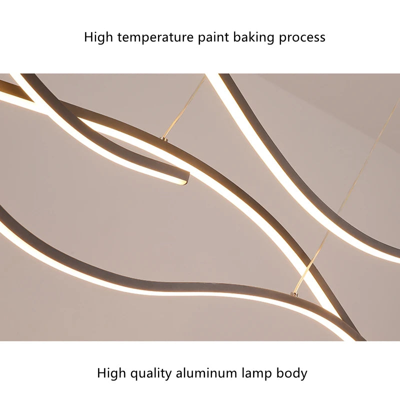 Nordic minimalist LED restaurant pendant lights, bar counter, kitchen pendant lights, living room home decoration hanging lights - vue 6 sur 10