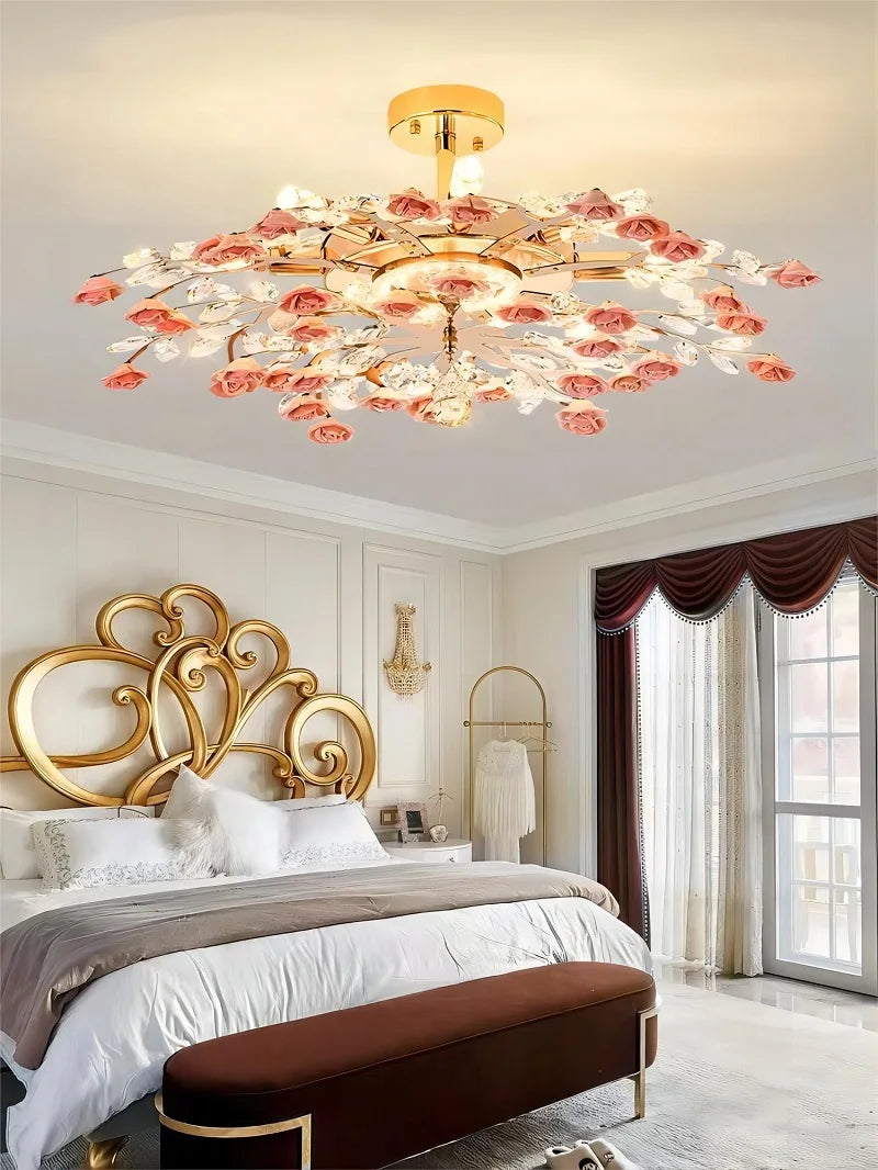 plafonnier moderne en céramique cristal pour intérieur élégant - vue 5 sur 12