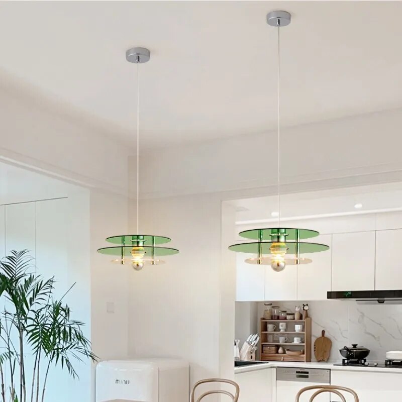 Suspension nordique LED avec soucoupe volante - vue 5 sur 9