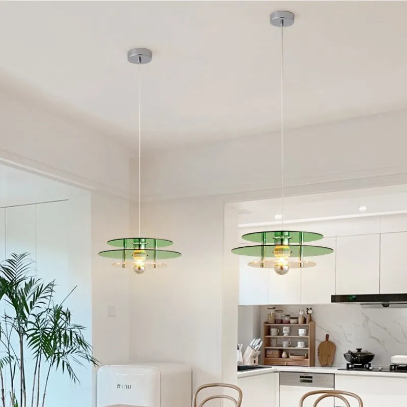 Suspension nordique LED avec soucoupe volante - vue 5 sur 9