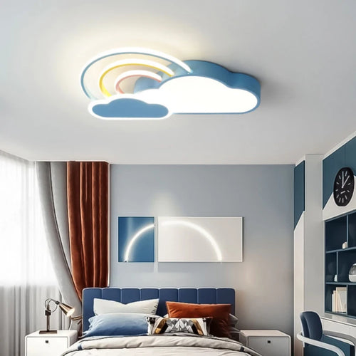 plafonnier nuage arc en ciel pour chambre d enfant décorative et chaleureuse - vue 3 sur 10
