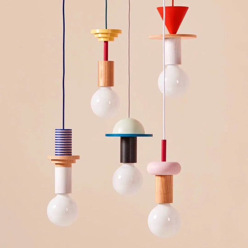 Bois moderne suspension LED lumières cuisine nordique décor à la maison lampe suspendue Restaurant plafond Lustre Lustre chambre luminaire