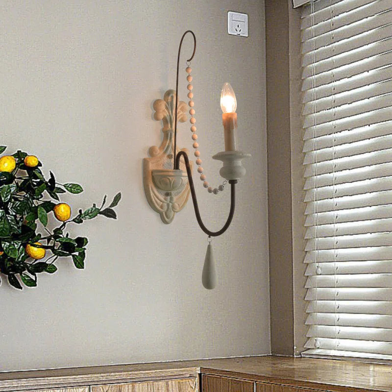 applique murale rétro en bois style campagnard américain décoratif - vue 4 sur 10