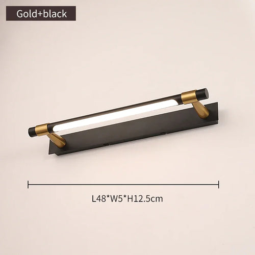applique led moderne en cuivre pour miroir avant - vue 9 sur 15