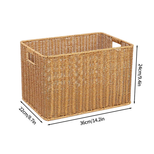 panier de pique-nique en osier pour rangement divers - vue 11 sur 21