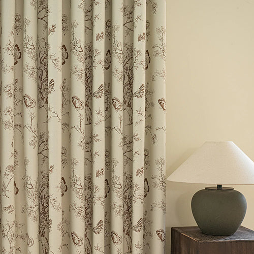 Rideau occultant motif jardin style moderne chambre salon