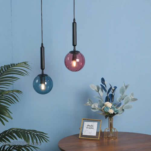 suspension moderne en verre pour décoration intérieure élégante - vue 5 sur 24