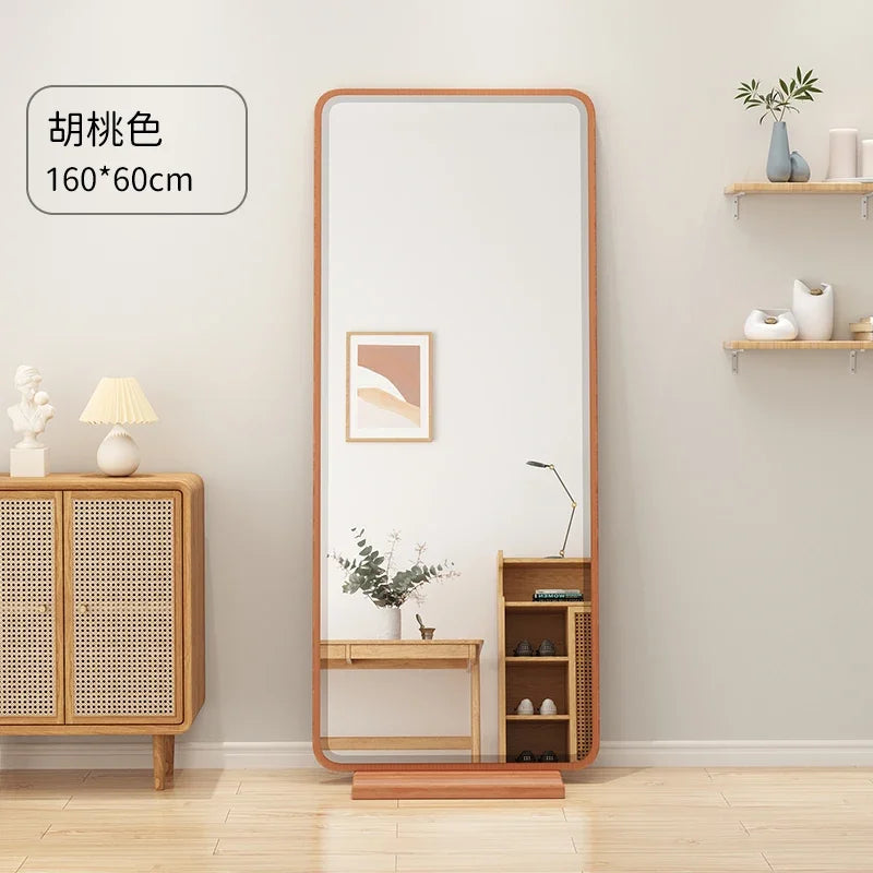 miroir vintage rectangulaire en bois pour décoration intérieure