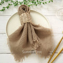 Serviette de table lot 12 gaze coton vintage