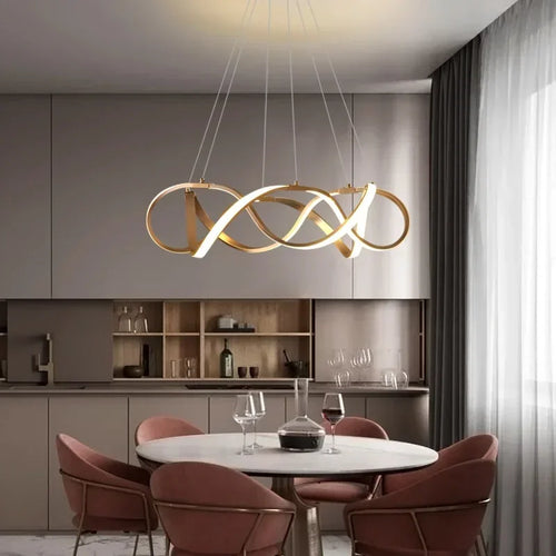 Plafond moderne à LEDs Lampe Lustre Pour Salon Hall Restaurant Chambre Suspension Lumière Décor Intérieur Luminaire Lustre