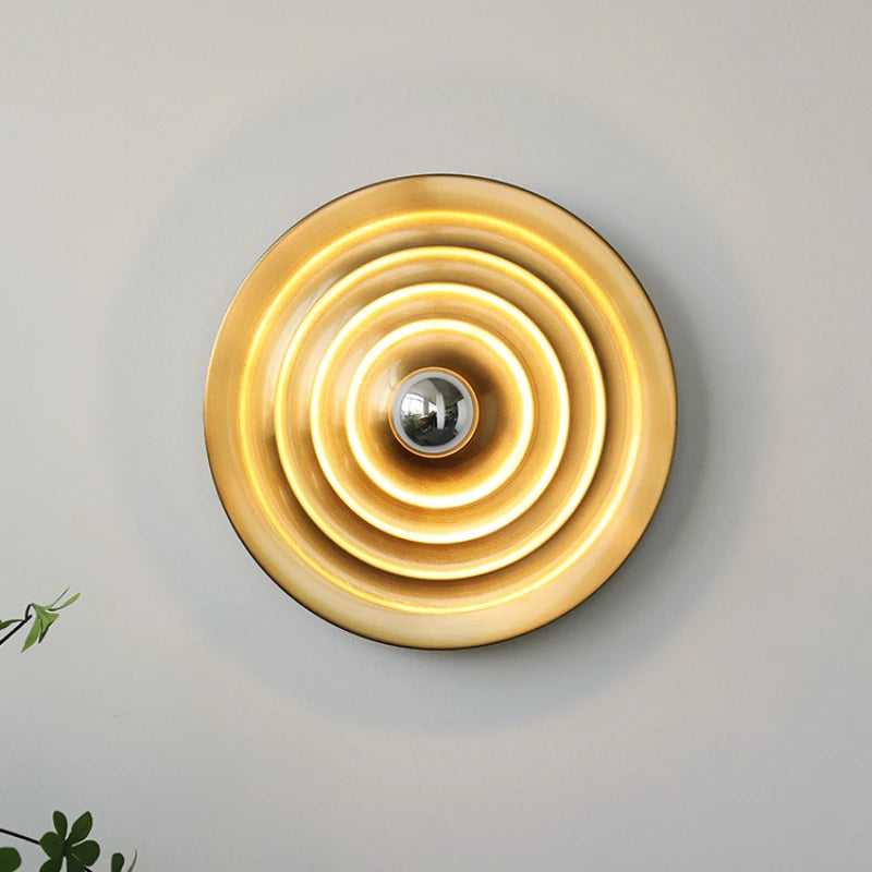 applique murale led bauhaus ufo art galvanoplastie décoration - vue 3 sur 14