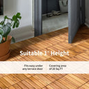 Dalles emboitables bois acacia pour terrasse interieur exterieur