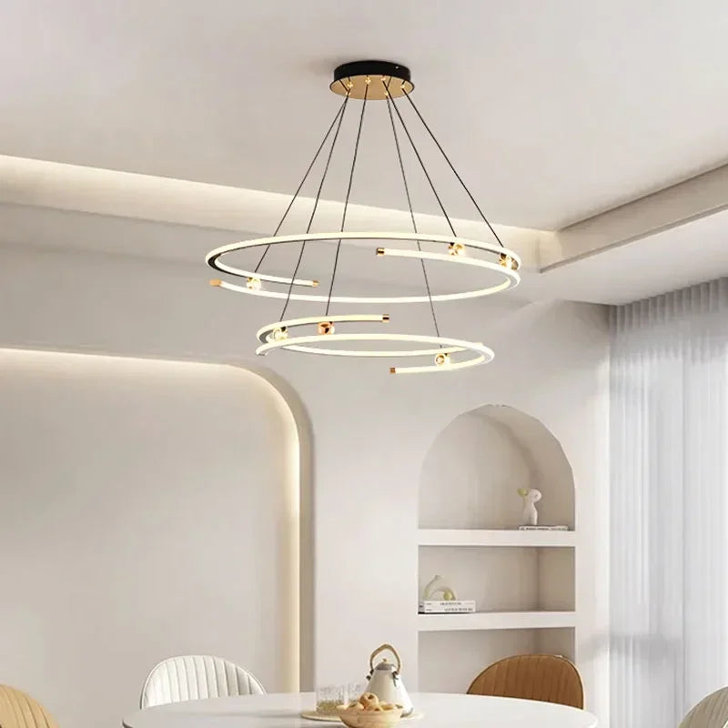 suspension led moderne pour décoration intérieure élégante