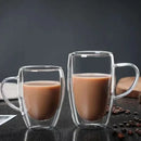 Mug verre double paroi isolant style moderne