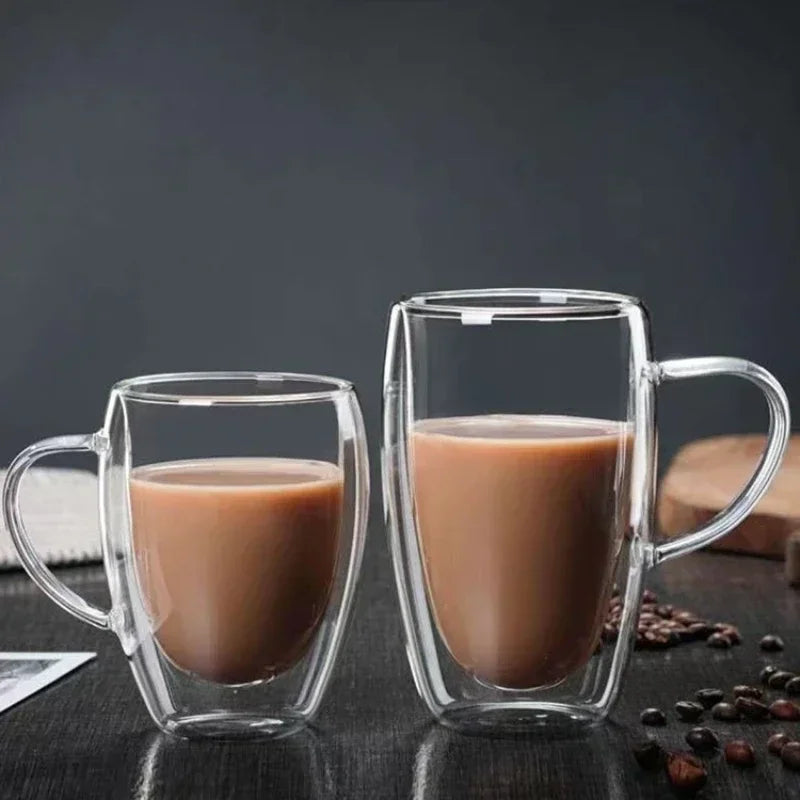 Mug verre double paroi isolant style moderne - vue 3 sur 7