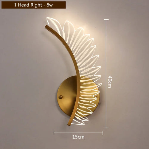 applique murale led nordique pour décoration d'intérieur - vue 9 sur 9
