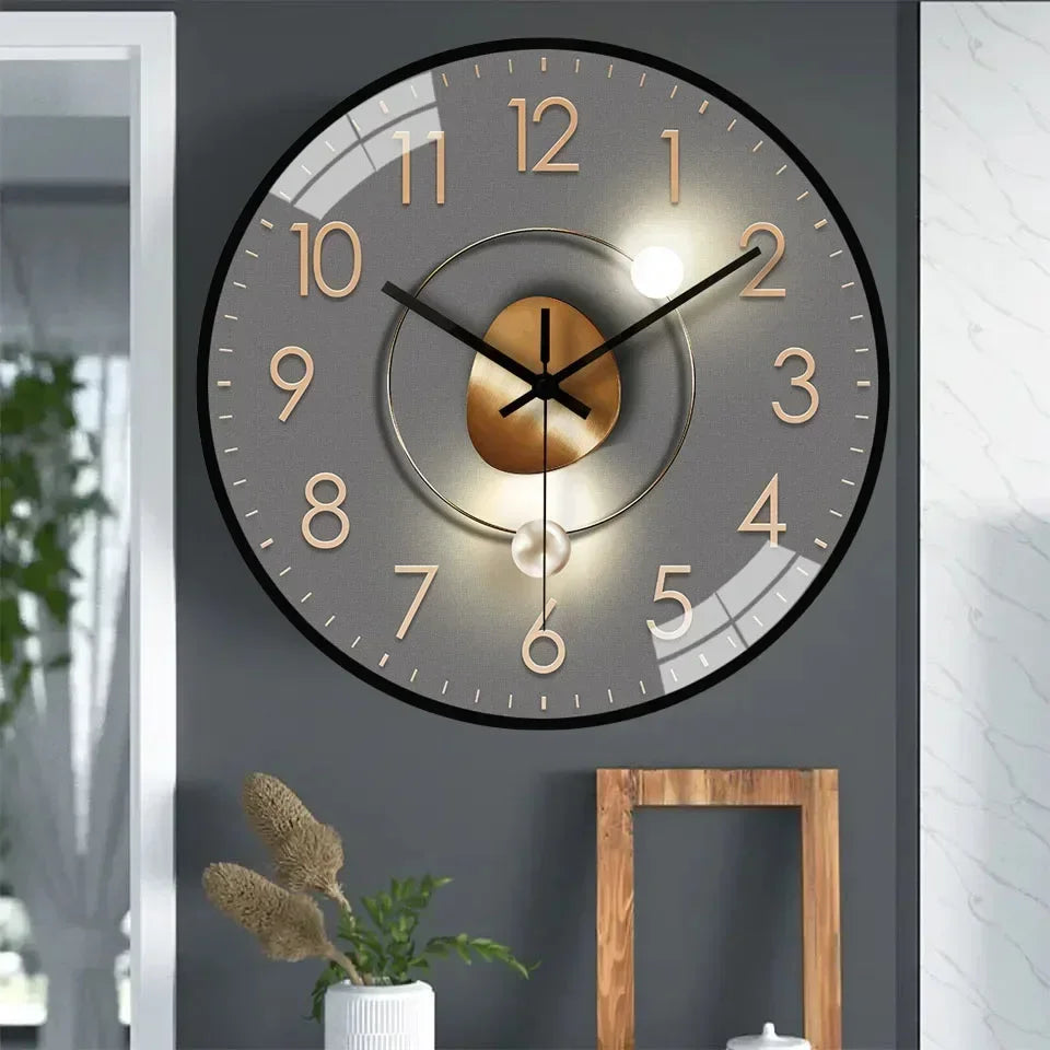 horloge murale silencieuse à piles design moderne pour tous les espaces - vue 3 sur 16