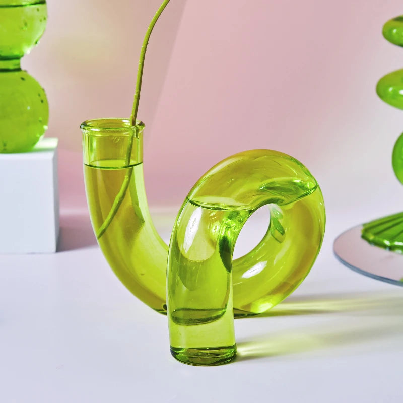 bougeoirs nordiques en verre pour mariage et cadeaux décoratifs - vue 10 sur 16