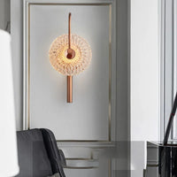 applique murale led ronde en verre pour ambiance cosy